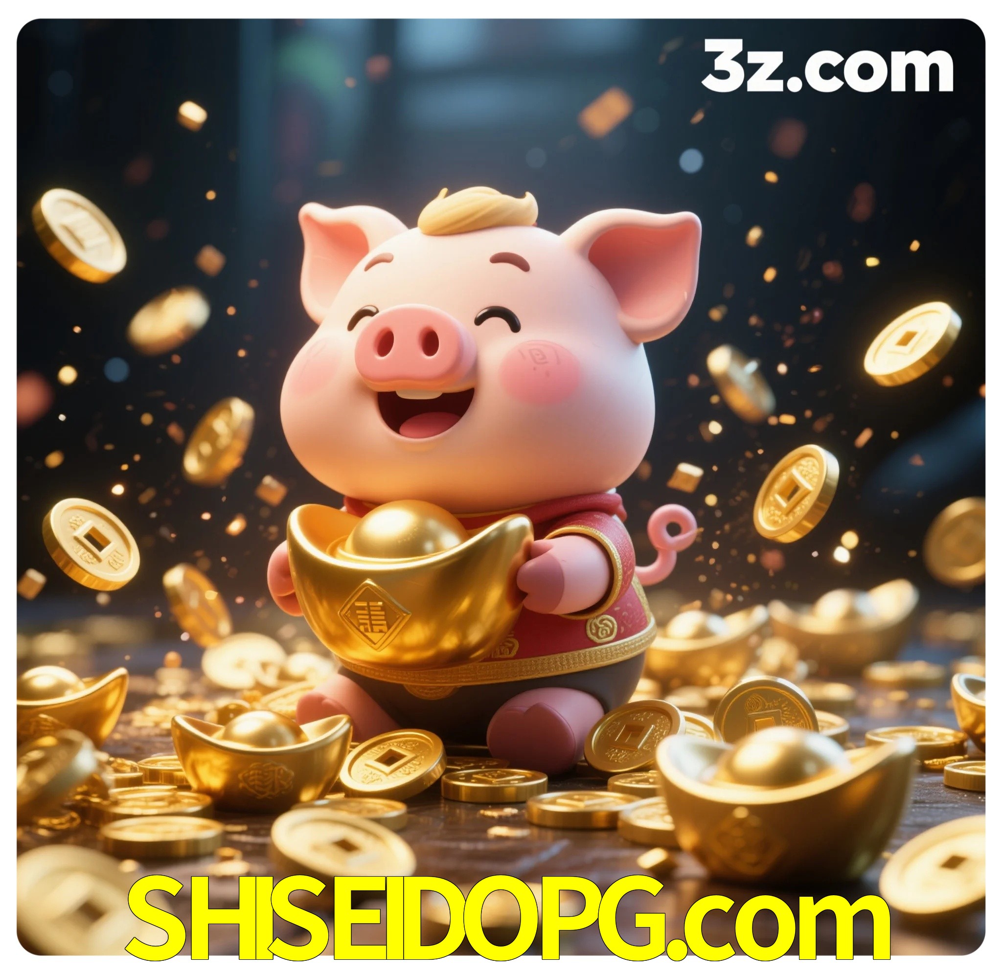 Slot machine 3D icon with number 7 and 1
